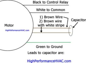 Run Capacitor To A Motor Quality Wiring, Capacitor Wiring Diagram Hvac Systems