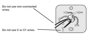 the C wire common wire for thermostat installation